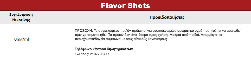 PROFYLAXEIS FLAVOR SHOTS