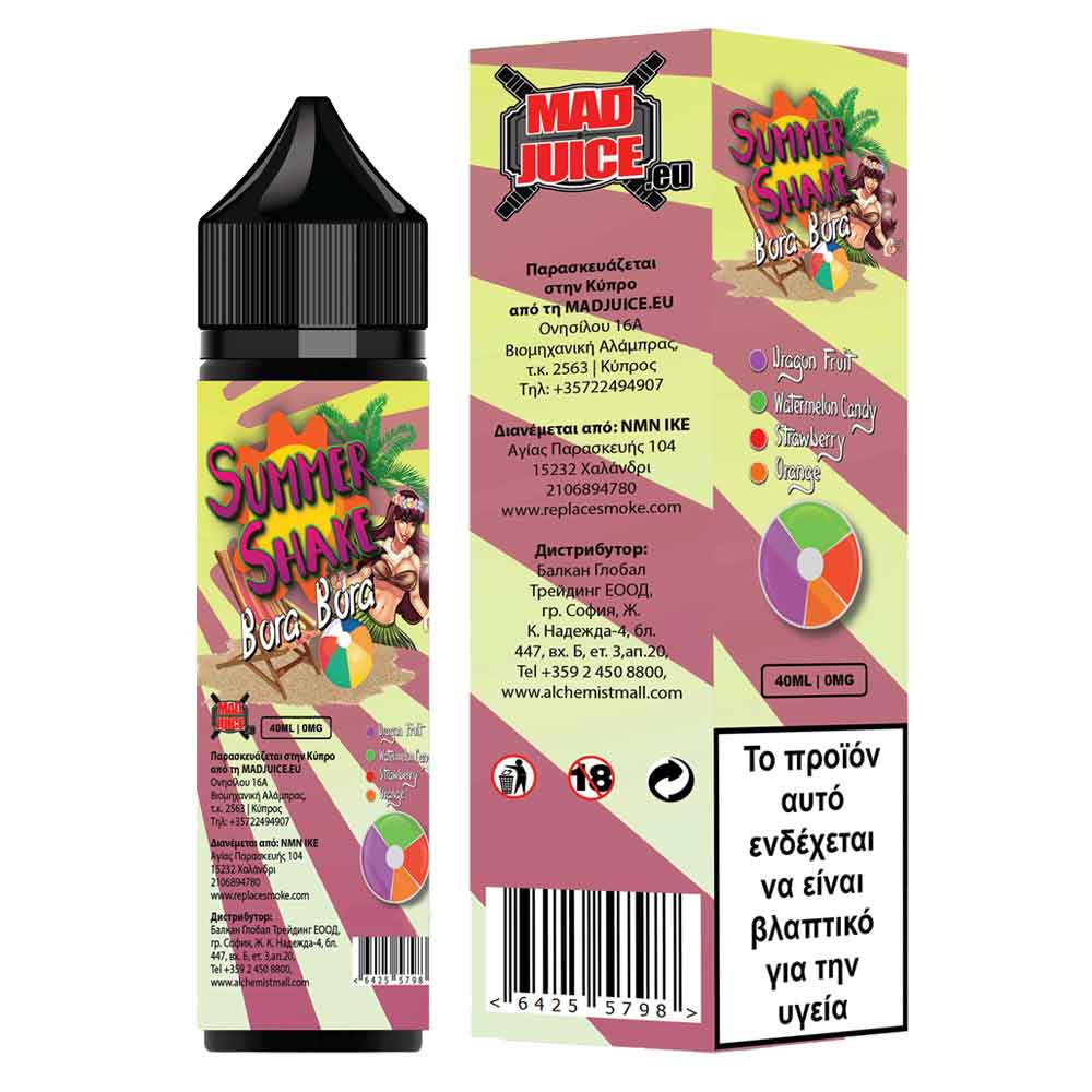 Mad Juice - Bora - Bora Shortfill 40/60 0mg