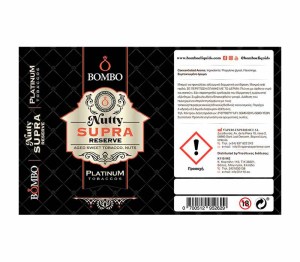 Bombo Platinum Tobaccos Nutty Supra Reserve 30ml 120ml Flavorshot