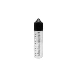 Graduated bottle easy opening 60ml black cap Ανταλλακτικό μπουκάλι για DIY