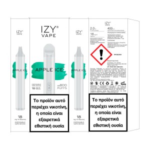 IZY VAPE IZY One 2ml Disposable Apple Ice 18mg