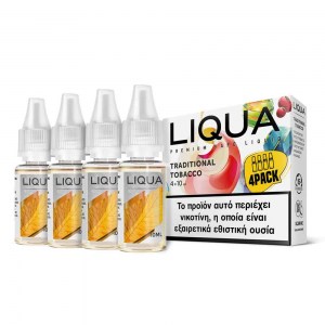 Έτοιμο υγρό αναπλήρωσης Liqua New Traditional Tobacco 4 x 10ml