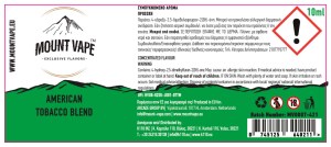 MOUNT VAPE AMERICAN TOBACCO BLEND 10ML 30ML FLAVORSHOT